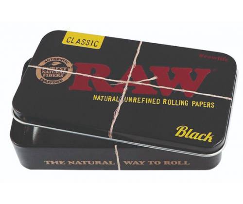 RAW Black Μεταλλικό Kουτί - King Size - Τιμή: 3,20€