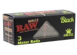 RAW Black Organic Rolls Ρολό King Size - 3 Μέτρα