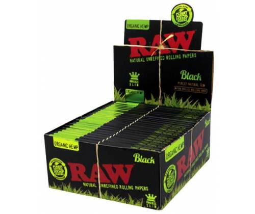 RAW Χαρτάκια Classic Black Organic 32φ. - Ακατέργαστο - King Size Slim 50τεμ. - Τιμή: 32,50€