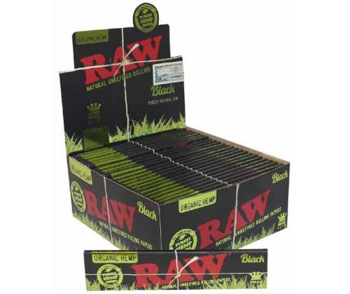 RAW Χαρτάκια Classic Black Organic 32φ. - Ακατέργαστο - King Size Slim 50τεμ. - Τιμή: 32,50€