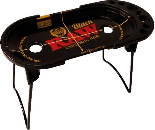 Raw Rolling Tray Πτυσσόμενος Δίσκος Prep Deck Mini Black (22x10.5cm) - Τιμή: 14,90€