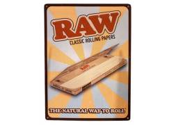 Raw Μεταλλική Πινακίδα Retro Tin Sign Διακοσμητικό για Τοίχο (42x31cm)