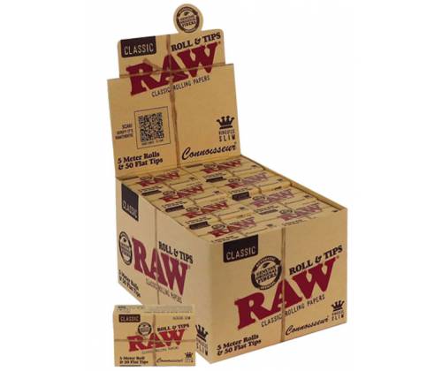 RAW Rolls & Tips 5 Meter Roll with Tips Split -  Price: 1,49€