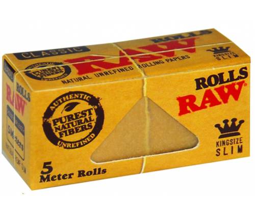 RAW Classic Rolls Ρολό King Size Slim - 5 Μέτρα - Τιμή: 1,10€