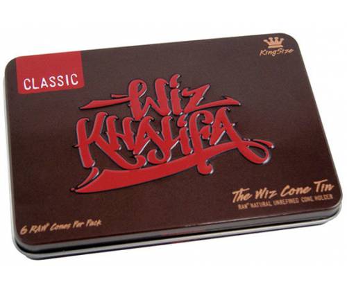 RAW Cone Wiz Khalifa Tin Κώνος - King Size - ΔΩΡΟ Ταμπακιέρα - 8τεμ. - Τιμή: 28,60€