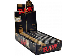 RAW Χαρτάκια Black - Ακατέργαστο - 1¼ 24τεμ.