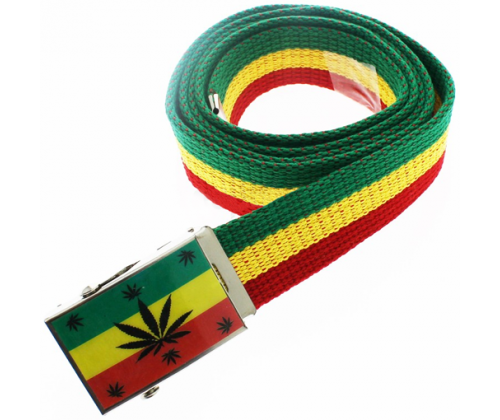 Men's Cannabis Leaf Belt 130cm -  Price: 9,90€