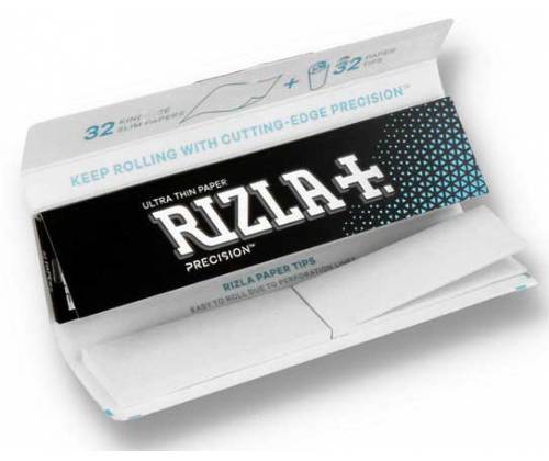 RIZLA Χαρτάκια - Precision King Size Slim με Τζιβάνες 32φ. - Τιμή: 0,89€
