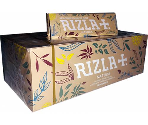 RIZLA Χαρτάκια - Ακατέργαστο - Natura 50τεμ. - Τιμή: 16,40€