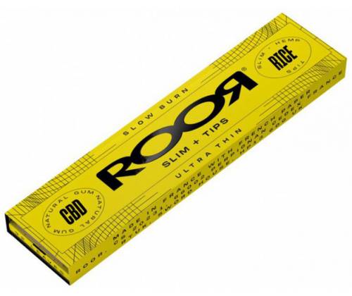 Roor Χαρτάκια Rice - King Size Slim 32φ.  με Τζιβάνα - Τιμή: 1,60€
