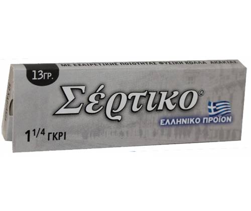 Σέρτικο - Ελληνικά Χαρτάκια - Γκρι - 1¼ - Τιμή: 0,29€