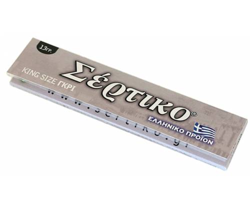 Σέρτικο - Ελληνικά Χαρτάκια - Γκρι - King Size - Τιμή: 0,33€