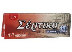 Σέρτικο - Ελληνικά Χαρτάκια - Κόκκινο - 1¼