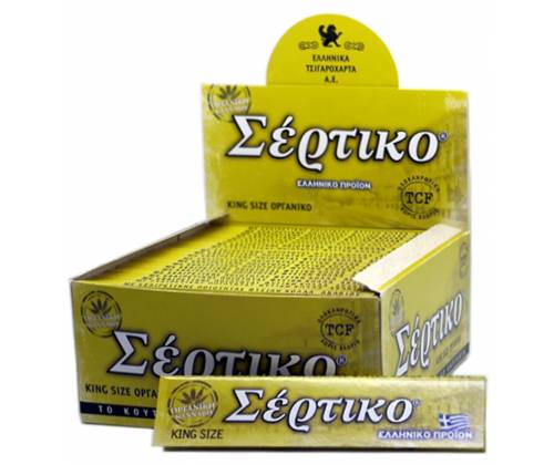 Σέρτικο - Ελληνικά Χαρτάκια - Λαχανί - King Size 50τεμ. - Τιμή: 19,74€