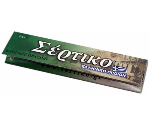 Σέρτικο - Ελληνικά Χαρτάκια - Πράσινο - King Size - Τιμή: 0,34€