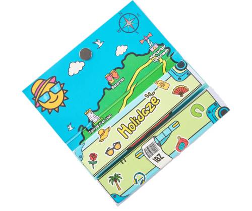 Slim Jim Χαρτάκια King Size Slim & Tips με Δισκάκι και Grinder - Holidaze «Ibiza» Edition - Τιμή: 5,90€