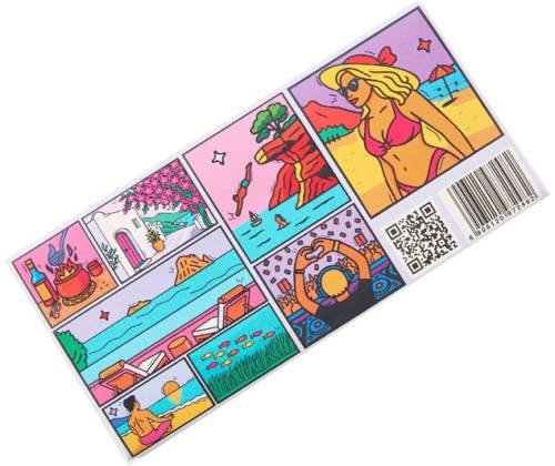 Slim Jim Χαρτάκια King Size Slim & Tips με Δισκάκι και Grinder - Holidaze «Ibiza» Edition - Τιμή: 5,90€