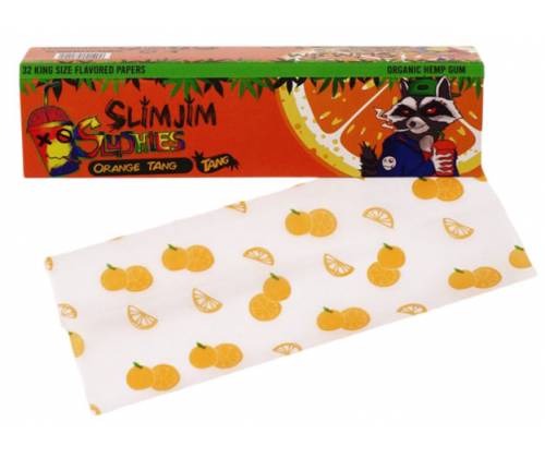 Slim Jim Rolling Papers King Size Slim 32f - Orange Tang -  Price: 1,10€