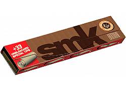 SMK Brown Unbleached Χαρτάκια - Ακατέργαστο - King Size με Τζιβάνες