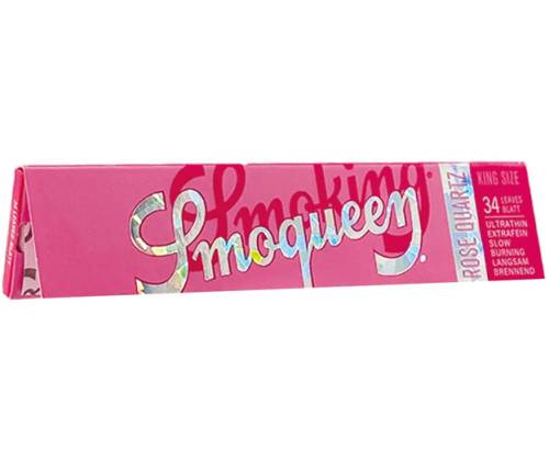 Smoking Χαρτάκια Smoqueen Rose Quartz Ροζ - King Size Slim 50τεμ. - Τιμή: 35,00€