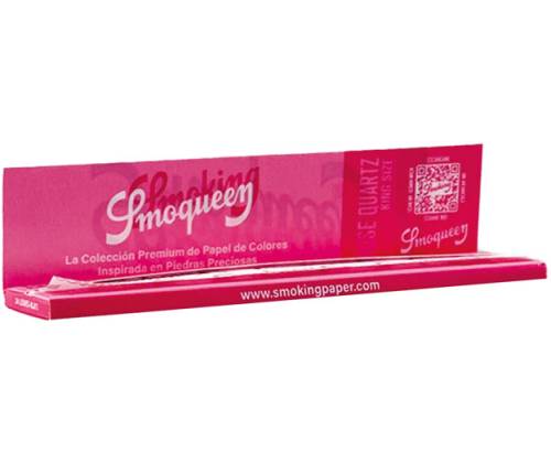 Smoking Χαρτάκια Smoqueen Rose Quartz Ροζ - King Size Slim 50τεμ. - Τιμή: 35,00€