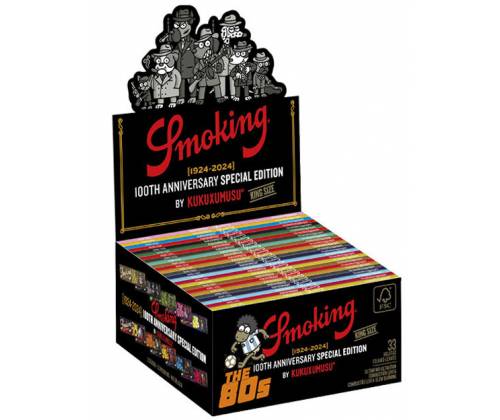 Smoking Χαρτάκια - Μαύρο 100th Anniversary Special Edition King Size - 10τεμ. (Ολα τα Σχέδια) - Τιμή: 8,90€