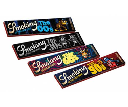 Smoking Χαρτάκια - Μαύρο 100th Anniversary Special Edition King Size - 10τεμ. (Ολα τα Σχέδια) - Τιμή: 8,90€