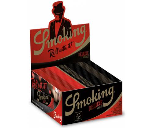 Smoking Χαρτάκια - Deluxe - Μαύρο - King Size 50τεμ. - Τιμή: 26,29€