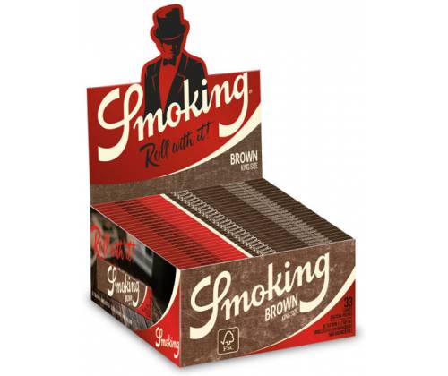 Smoking Χαρτάκια - Brown - Ακατέργαστο - King Size 50τεμ. - Τιμή: 29,76€
