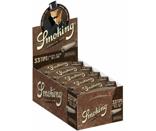 Smoking Τζιβάνα Brown KS Slim - Κωνική - Τιμή: 1,00€
