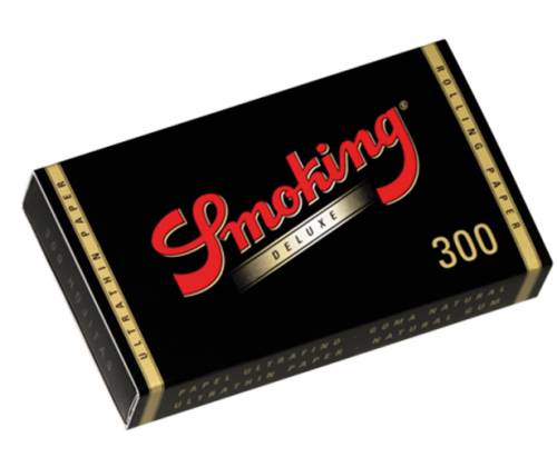 Smoking Χαρτάκια - Deluxe 300φύλλα - Μαύρο - 1¼ - Τιμή: 3,40€