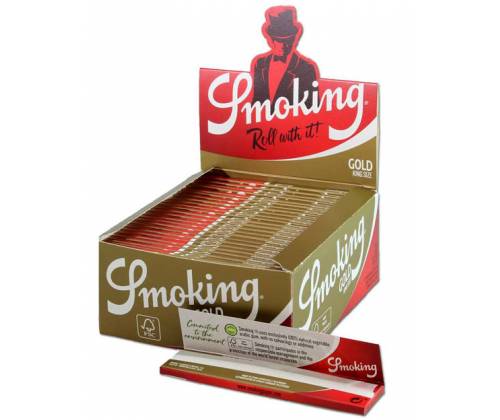 Smoking Χαρτάκια - Gold - King Size 50τεμ. - Τιμή: 28,00€