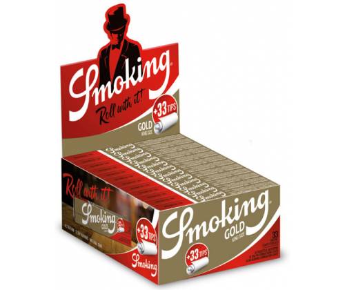 Smoking Χαρτάκια - Gold - King Size με Τζιβάνες 24τεμ. - Τιμή: 32,14€