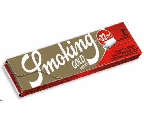 Smoking Χαρτάκια - Gold - King Size με Τζιβάνες - Τιμή: 1,49€