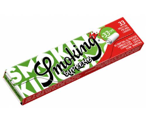 Smoking Χαρτάκια - Supreme King Size με Τζιβάνες 33φ. - 24τεμ. - Τιμή: 33,60€