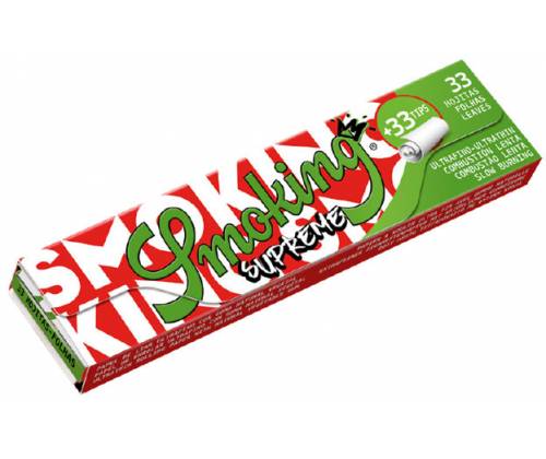 Smoking Χαρτάκια - Supreme King Size με Τζιβάνες 33φ. - 24τεμ. - Τιμή: 33,60€