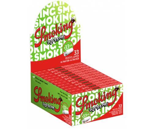 Smoking Χαρτάκια - Supreme King Size με Τζιβάνες 33φ. - 24τεμ. - Τιμή: 33,60€