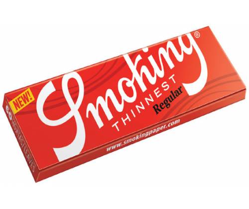Smoking Χαρτάκια - Thinnest Red Regular - 50τεμ. - Τιμή: 16,00€