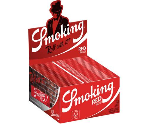 Smoking Χαρτάκια - Κόκκινο - King Size (New) 50τεμ. - Τιμή: 29,80€