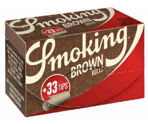 Smoking Rolls Ρολό Brown - 4 Μέτρα + Tips - Τιμή: 1,65€