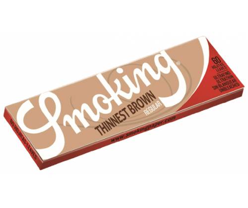 Smoking Χαρτάκια - Thinnest Brown - Ακατέργαστο - 50φ. - Τιμή: 0,28€
