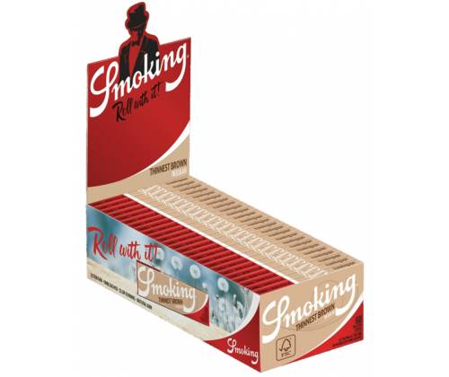 Smoking Χαρτάκια - Thinnest Brown - Ακατέργαστο - 50φ. - Τιμή: 0,28€