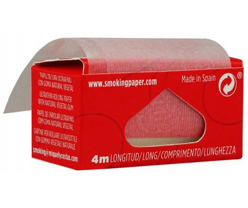 Smoking Rolls Roll Thinnest Red - 4 Meters - Price: 1,40€