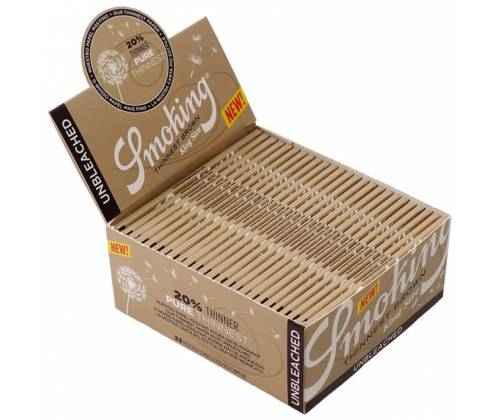 Smoking Χαρτάκια - Thinnest Brown - Ακατέργαστο - King Size Slim 33φ. - 50τεμ. - Τιμή: 40,00€