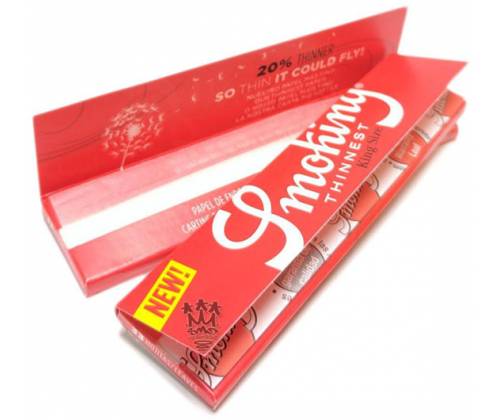 Smoking Χαρτάκια Thinnest Red - King Size 33φ. - Τιμή: 0,65€