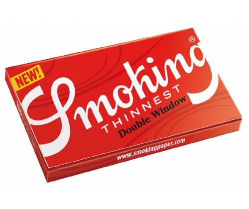 Smoking Χαρτάκια - Thinnest Red Regular Double 120φ. - Τιμή: 0,75€