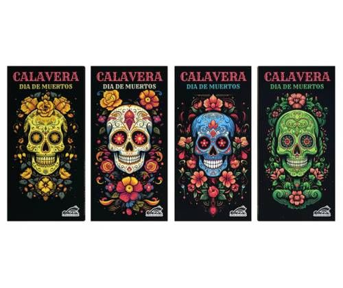 Snail Συλλεκτικά Χαρτάκια «Συλλογή Calavera» - Yellow Skull | KS Slim & Tips - Τιμή: 2,95€