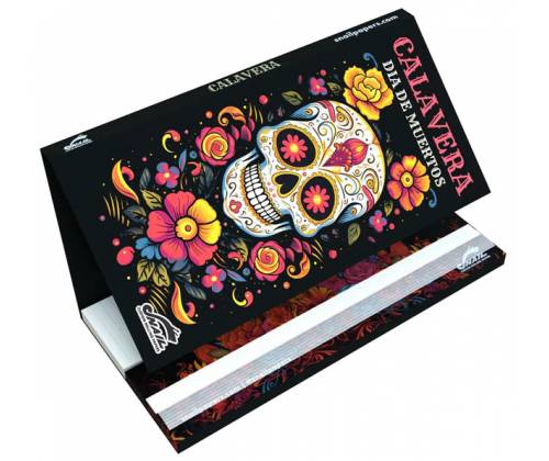 Snail Συλλεκτικά Χαρτάκια «Συλλογή Calavera» - White Skull | KS Slim & Tips - Τιμή: 2,95€