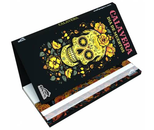 Snail Συλλεκτικά Χαρτάκια «Συλλογή Calavera» - Yellow Skull | KS Slim & Tips - Τιμή: 2,95€