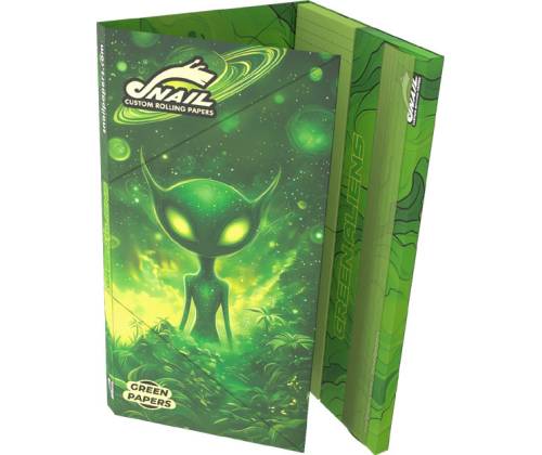 Snail Συλλεκτικά Χαρτάκια «Συλλογή Green Aliens» - Design #4 | KS Slim & Tips - Τιμή: 2,95€